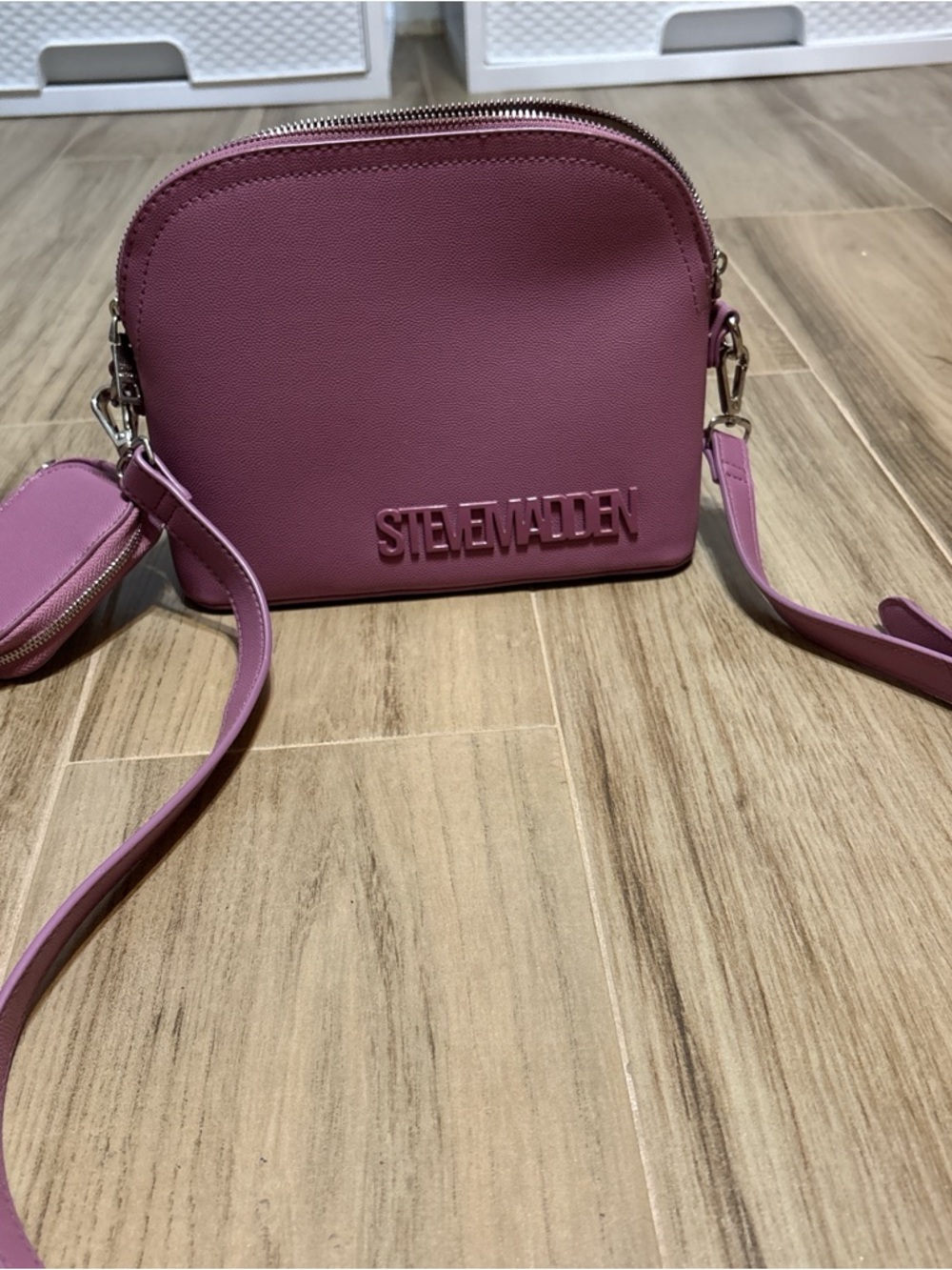 Steve Madden Mauve Crossbody Bag with Coin Pouch